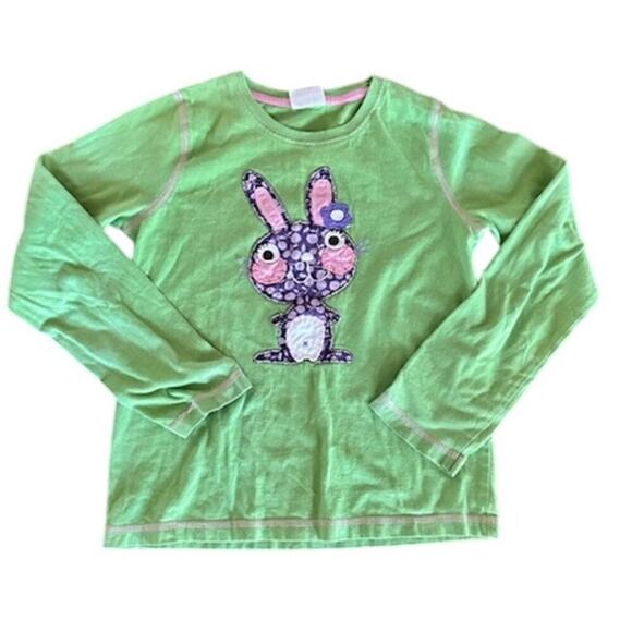 Mini Boden Girls 2-Piece Outfit – 9–10Y Bunny Applique Top + 9Y Purple Pants - Picture 3 of 12